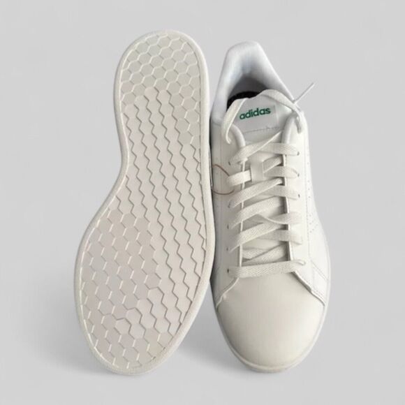 Adidas Shoes Men’s size 10 Advantage Lifestyle Casual Sport White Green GZ5300 - Picture 3 of 6